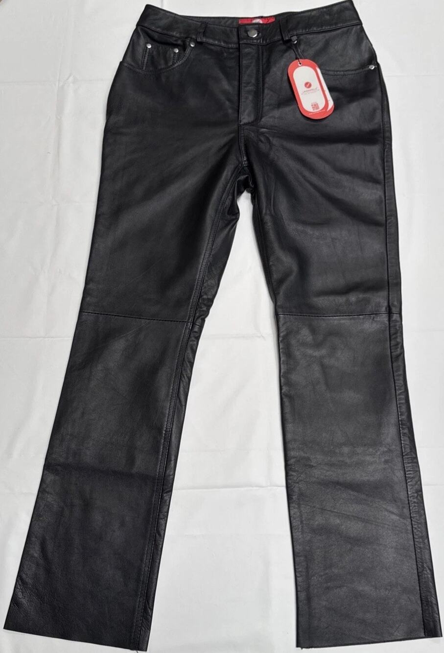 Genuine Lambskin Women’s Leather Pants Laverapelle Size 30